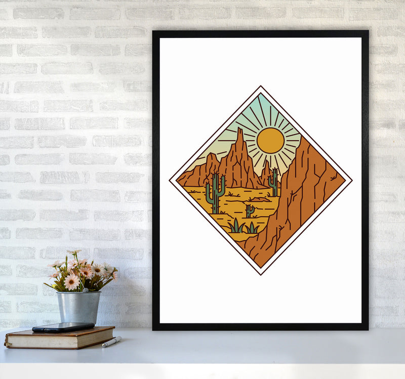 Desert Vibes Art Print by Jason Stanley A1 White Frame