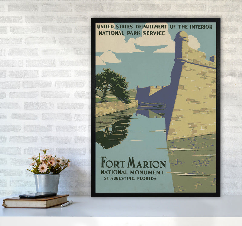 Fort Marion National Park Art Print by Jason Stanley A1 White Frame