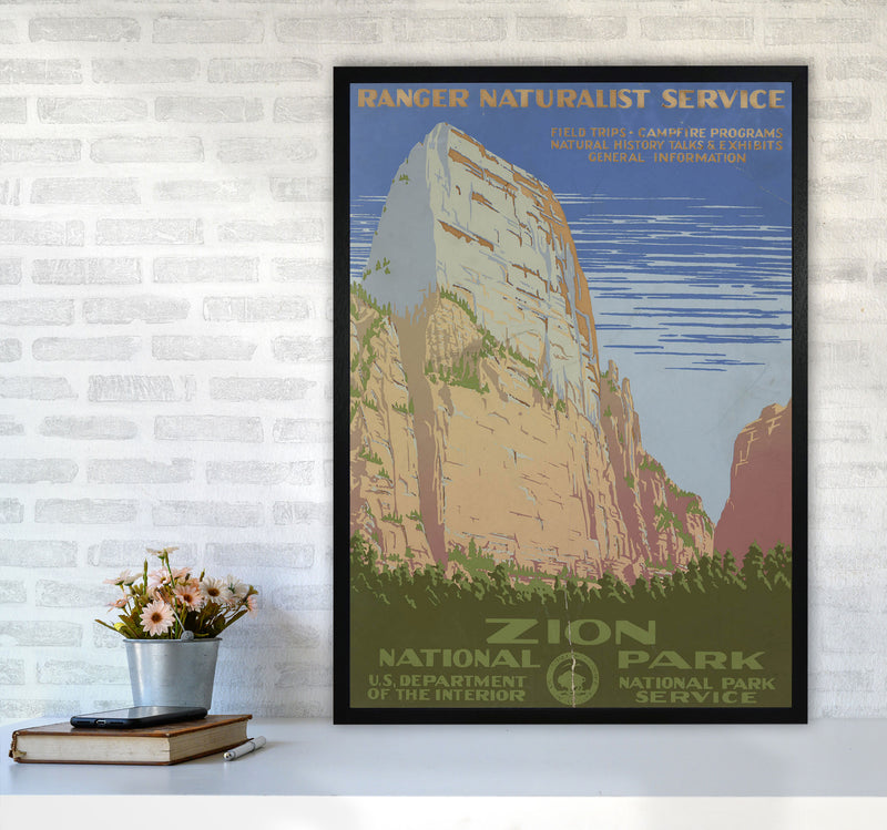 Zion National Park Art Print by Jason Stanley A1 White Frame