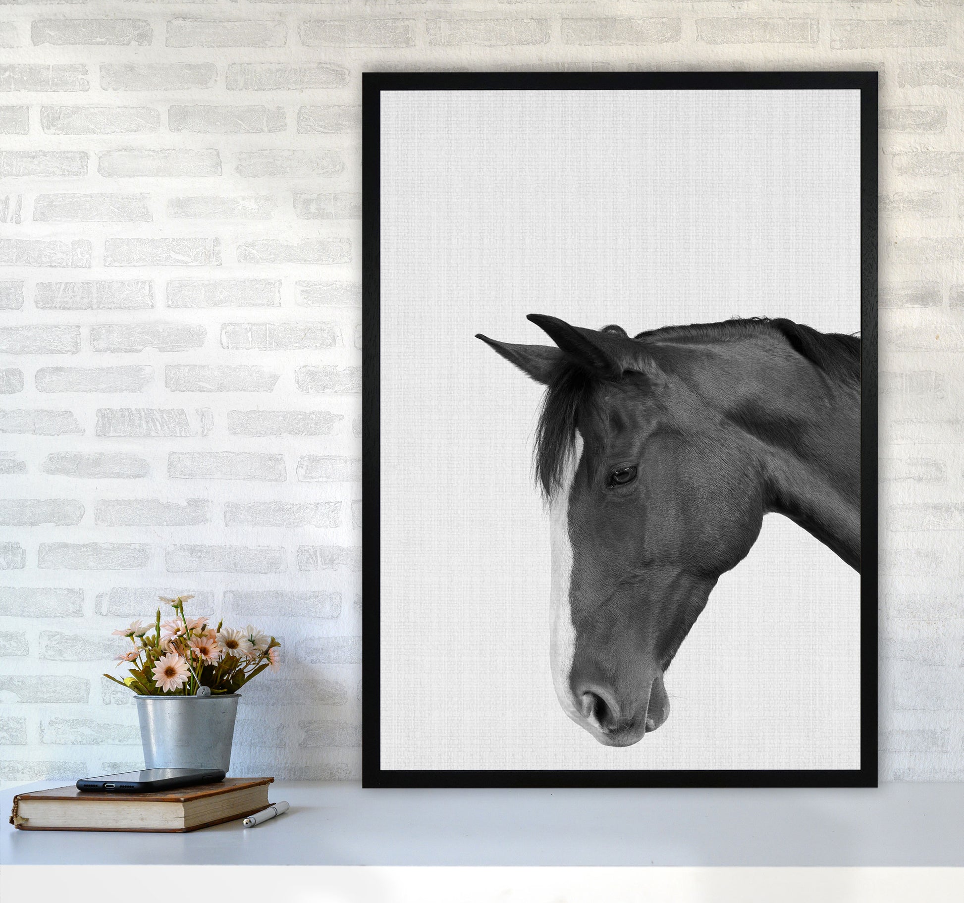 Man's Best Friend Art Print by Jason Stanley A1 White Frame