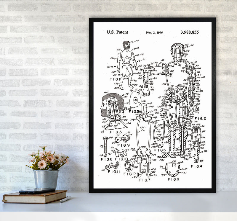 Kids Toy Patent Art Print by Jason Stanley A1 White Frame