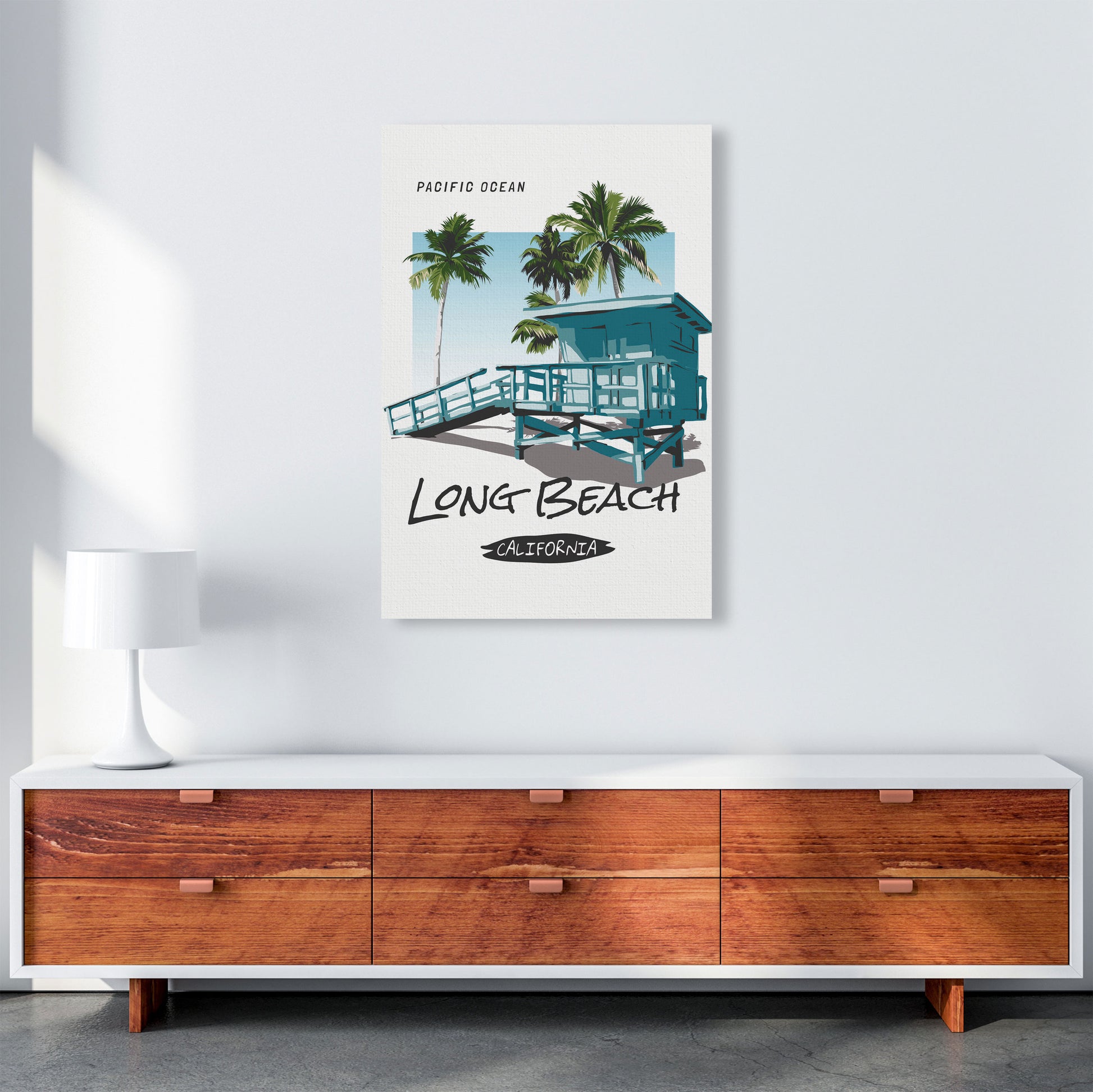 Going, Going, Back, Back, To, Cali, Cali Art Print by Jason Stanley A1 Canvas