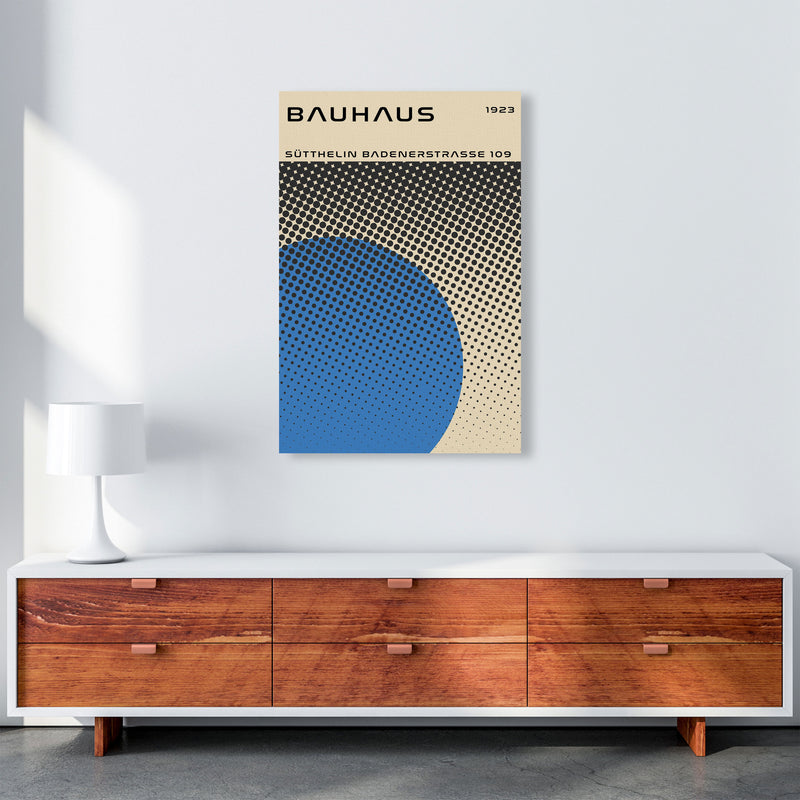 Bauhaus Geometric Blue Vibe II Art Print by Jason Stanley A1 Canvas