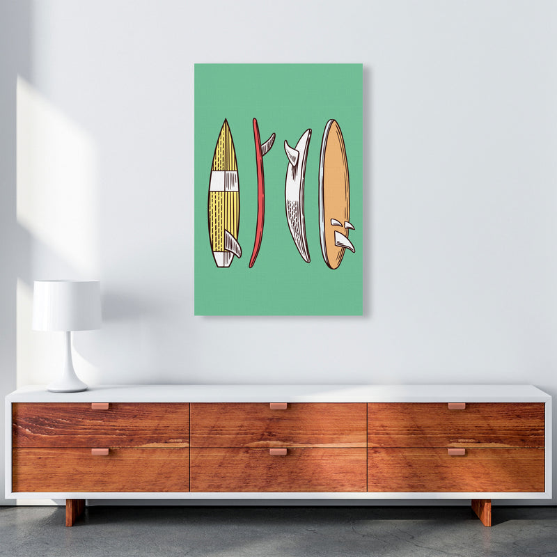 Vintage Surfboard Collection Art Print by Jason Stanley A1 Canvas