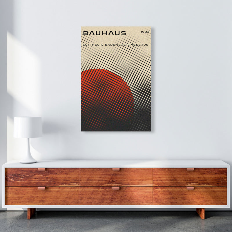 Bauhaus Geometric Red Vibe Art Print by Jason Stanley A1 Canvas