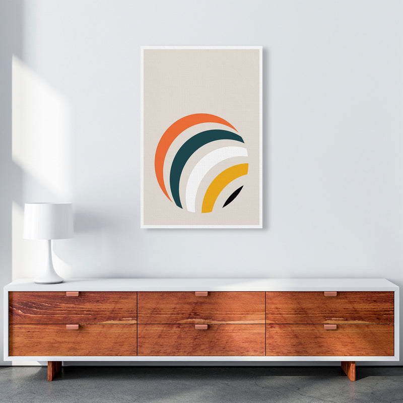 Retro Geometric Circle 1 Art Print by Jason Stanley A1 Canvas