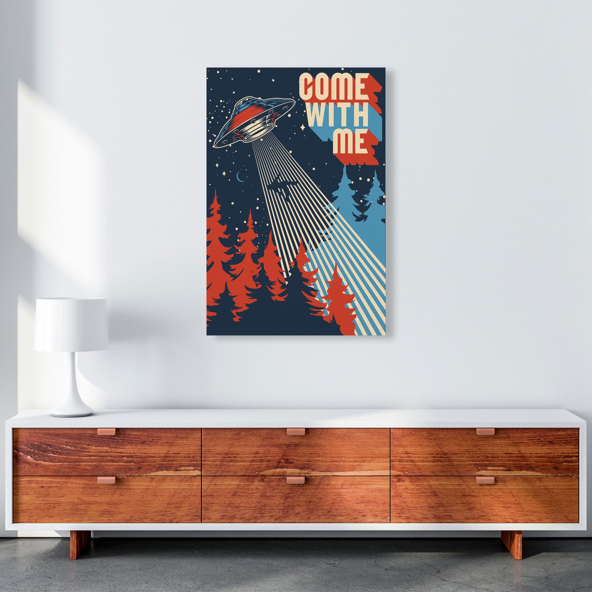 Outer Space Series - #7 Art Print by Jason Stanley A1 Canvas