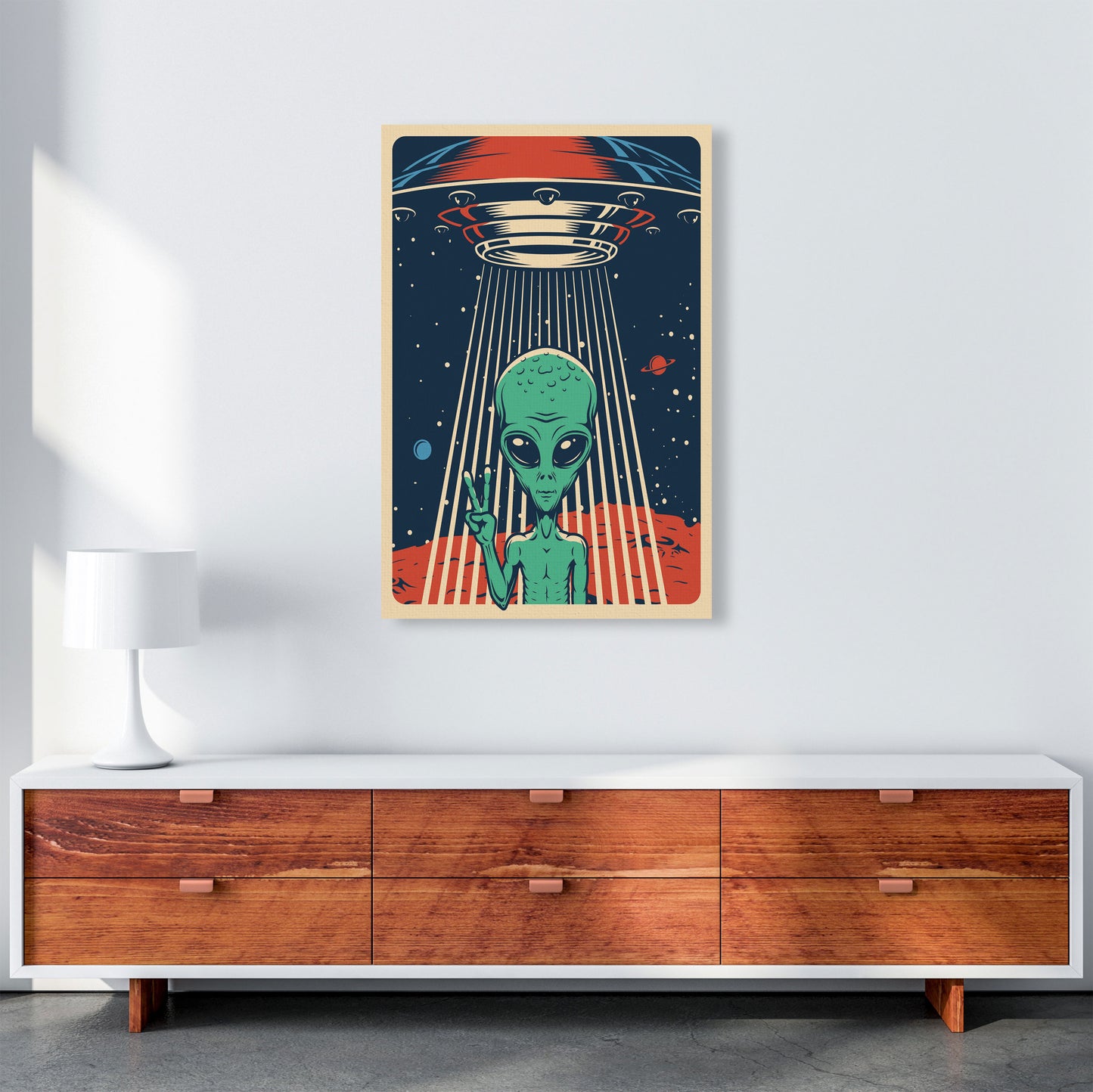 Outer Space Series - #5 Art Print by Jason Stanley A1 Canvas