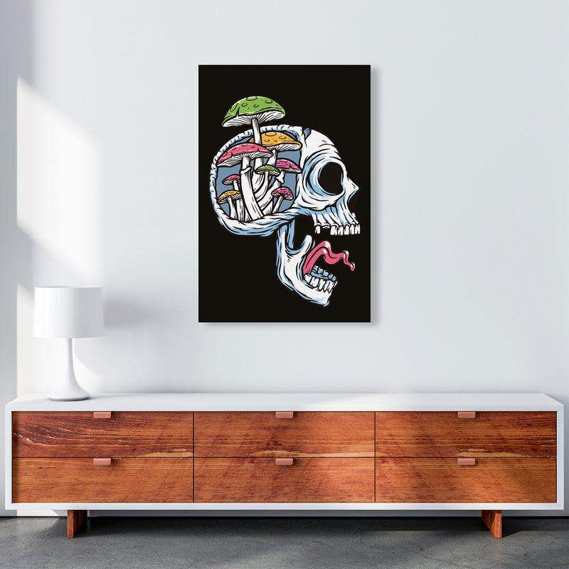 Head Full Of Mushrooms Art Print by Jason Stanley A1 Canvas