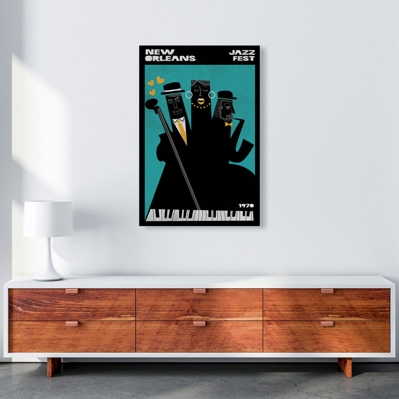 New Orleans Jazz Fest Art Print by Jason Stanley A1 Canvas