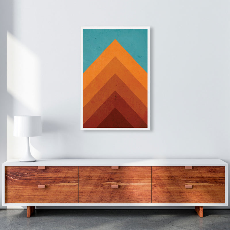 Orange Peak Mountain Art Print by Jason Stanley A1 Canvas