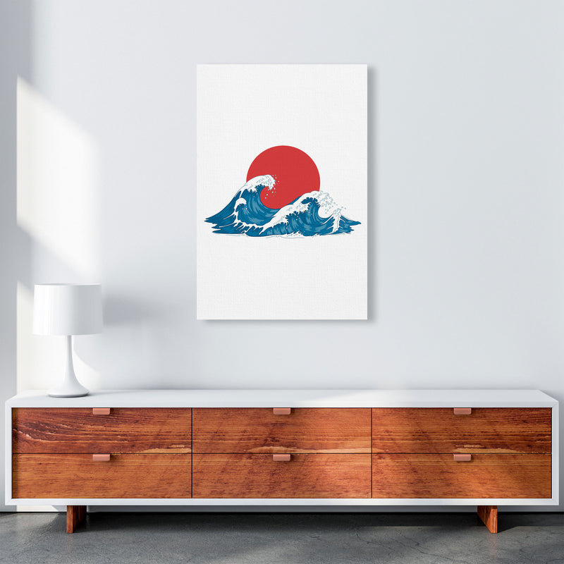Japenses Wave Sunset Art Print by Jason Stanley A1 Canvas