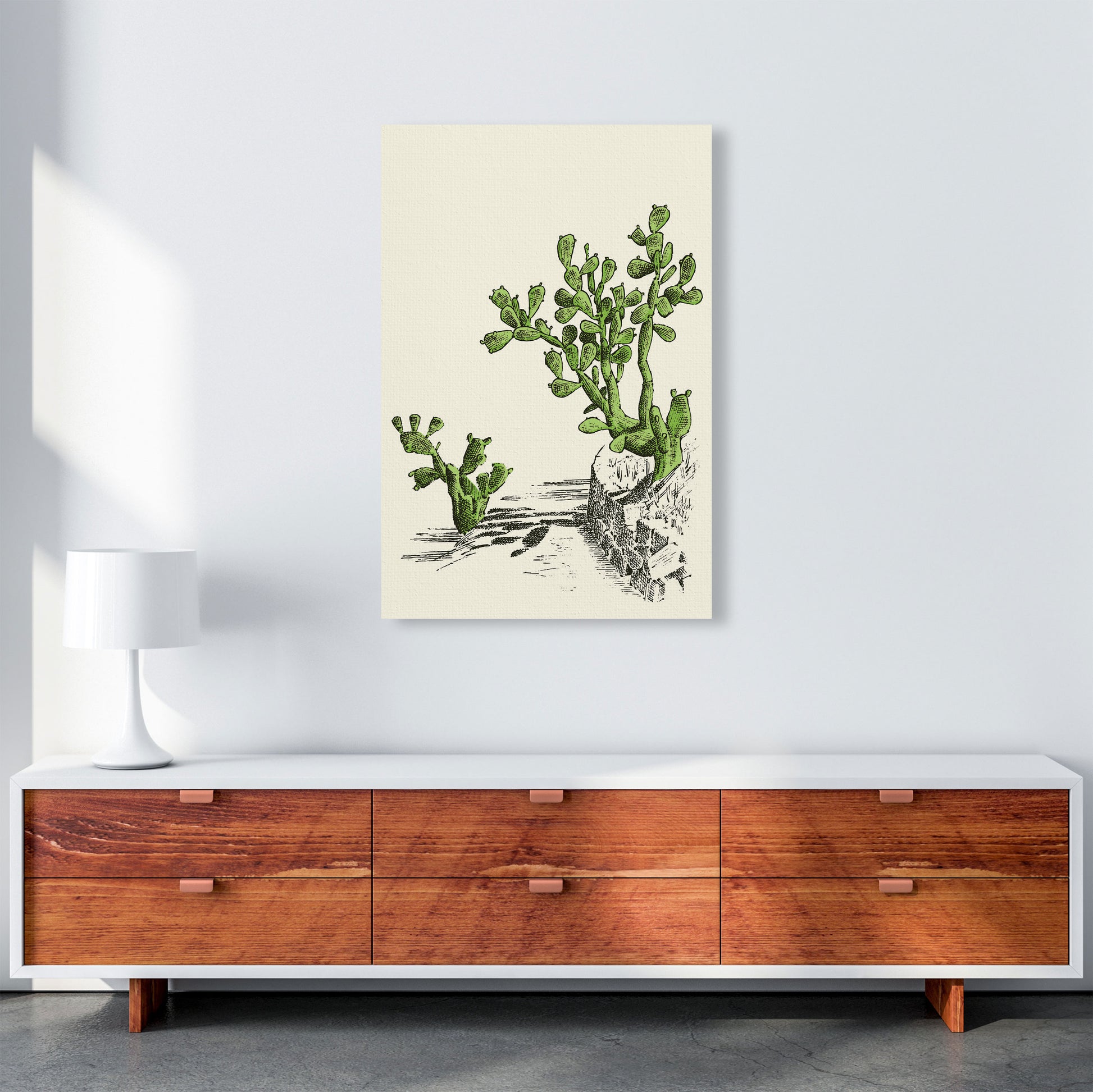 Prickly Pear Cactus Art Print by Jason Stanley A1 Canvas
