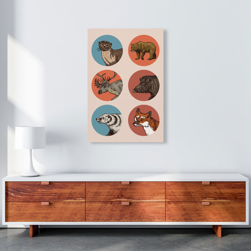 Animal Circles II Art Print by Jason Stanley A1 Canvas