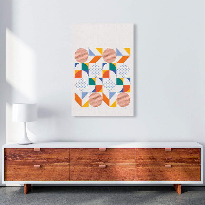 Retro Geometric 3 Art Print by Jason Stanley A1 Canvas