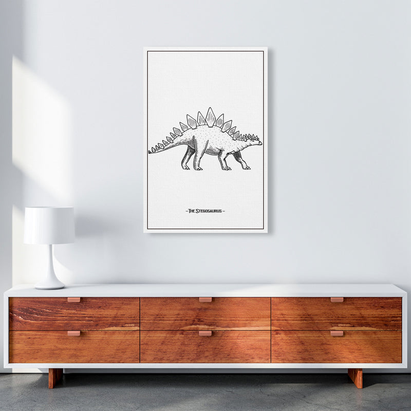The Stegosaurus Art Print by Jason Stanley A1 Canvas