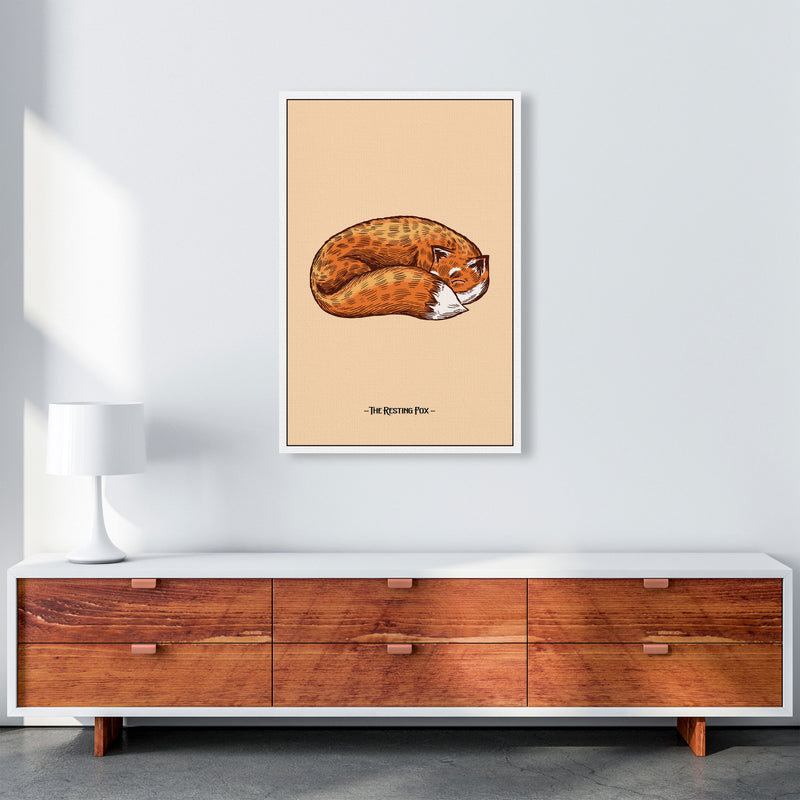The Resting Fox Art Print by Jason Stanley A1 Canvas