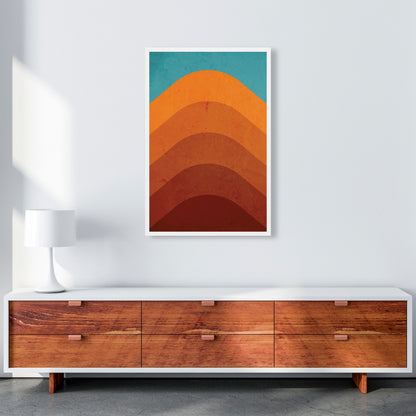 Orange Mountain Art Print by Jason Stanley A1 Canvas