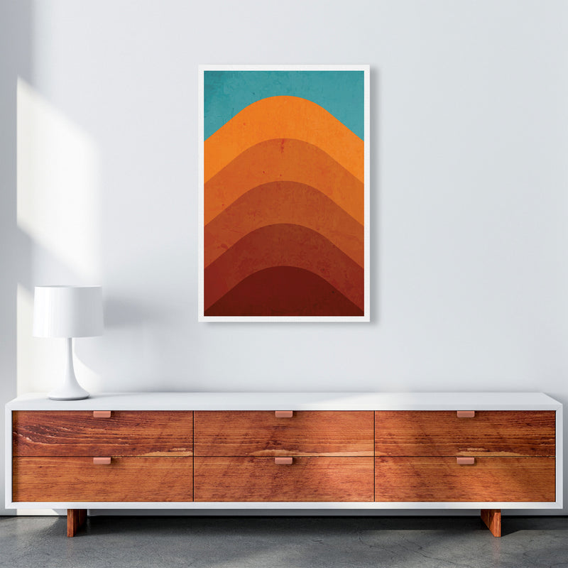 Orange Mountain Art Print by Jason Stanley A1 Canvas