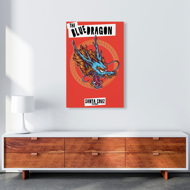 The Blue Dragon Art Print by Jason Stanley A1 Canvas