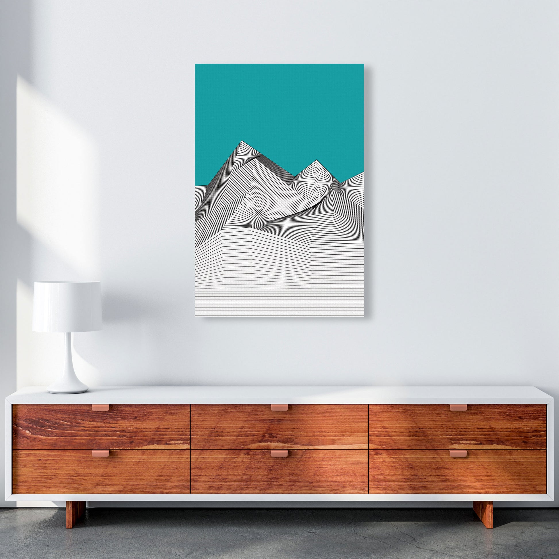 Blue Mountain Art Print by Jason Stanley A1 Canvas