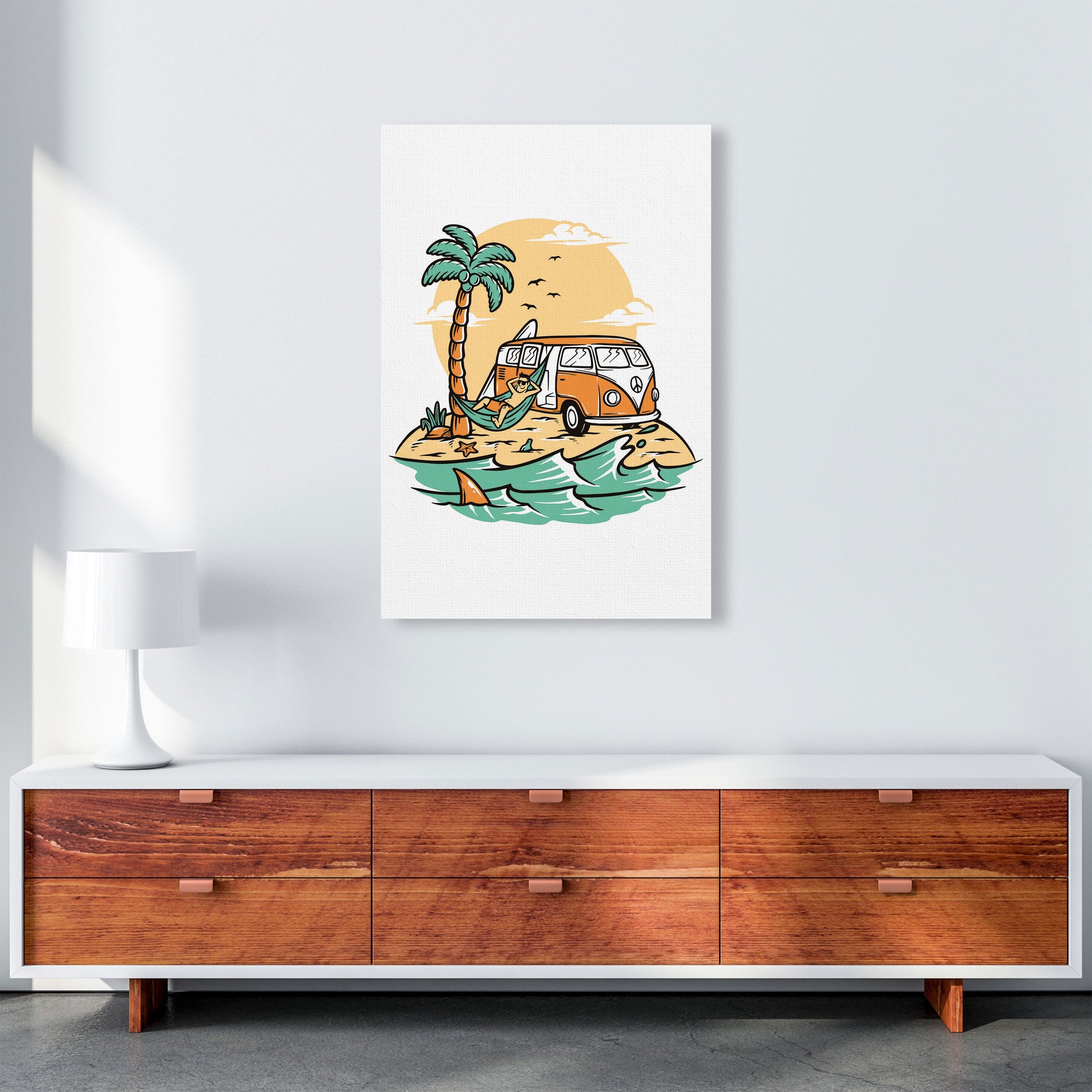 The Good Life Art Print by Jason Stanley A1 Canvas
