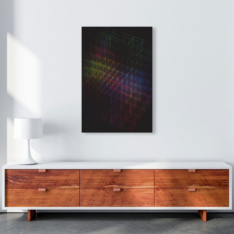 Laser Cube Art Print by Jason Stanley A1 Canvas