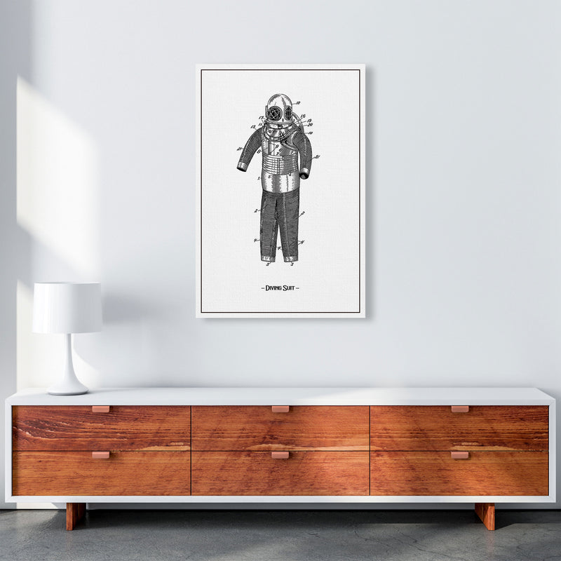 Diving Suit Art Print by Jason Stanley A1 Canvas