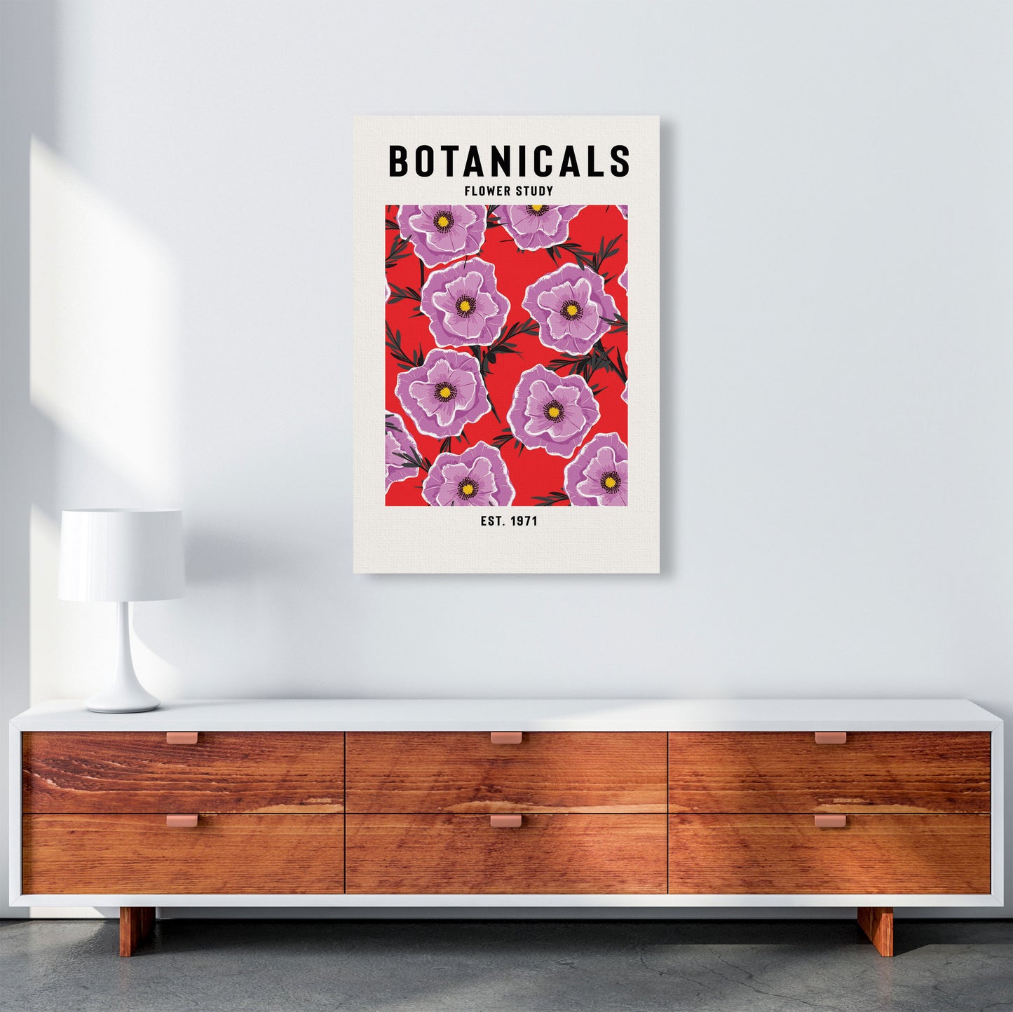 Botanicals Flower Study Art Print by Jason Stanley A1 Canvas