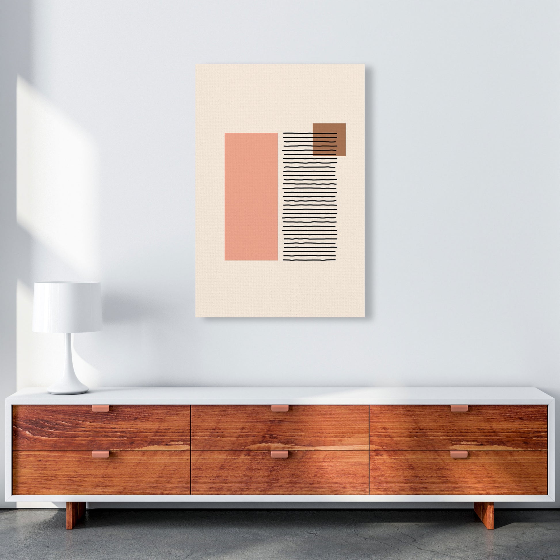Geometric Abstract Shapes II Art Print by Jason Stanley A1 Canvas