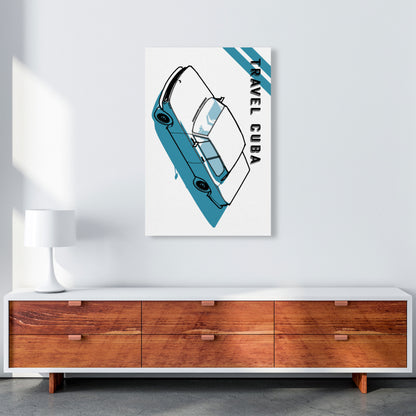 Travel Cuba Blue Art Print by Jason Stanley A1 Canvas