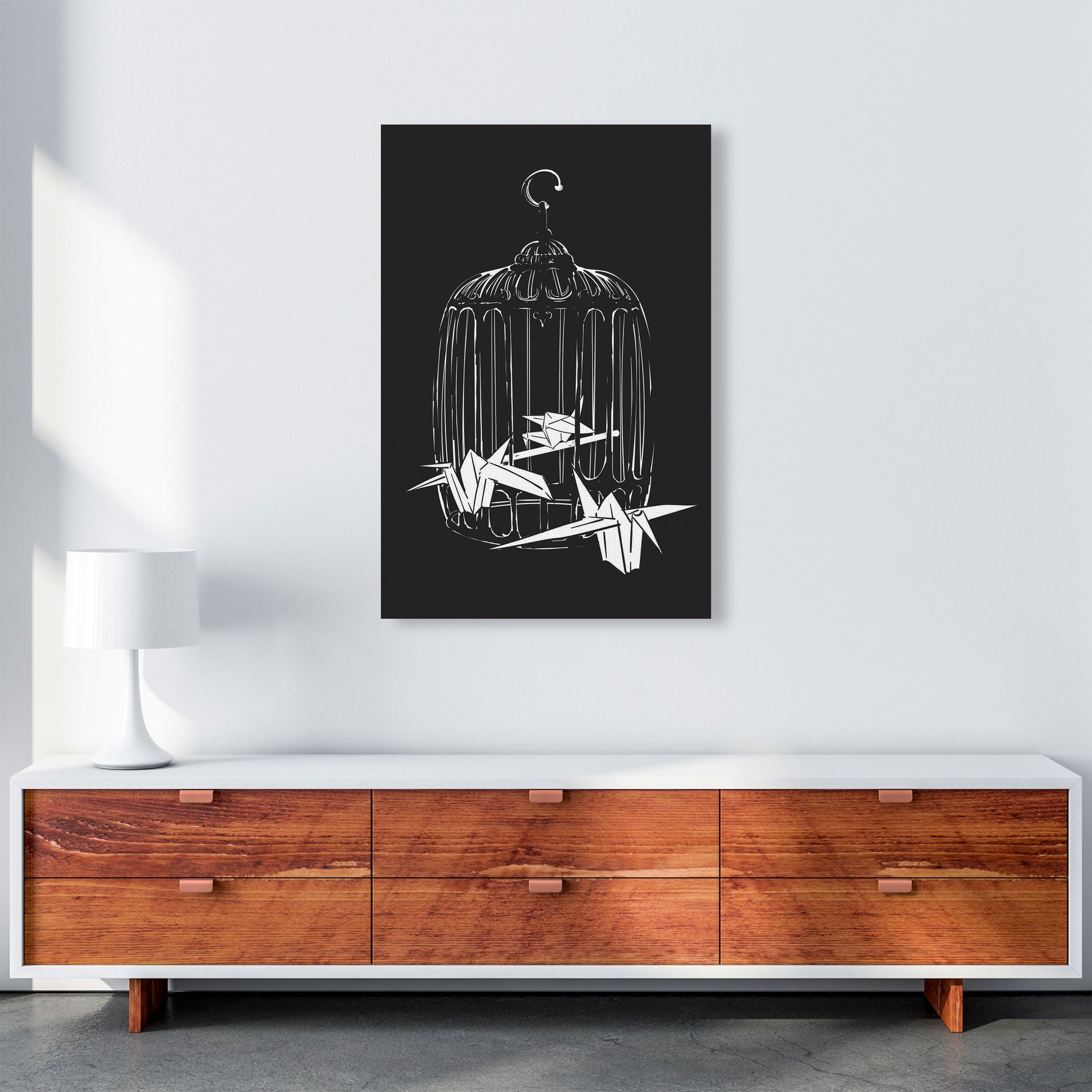 Origami Birds Art Print by Jason Stanley A1 Canvas