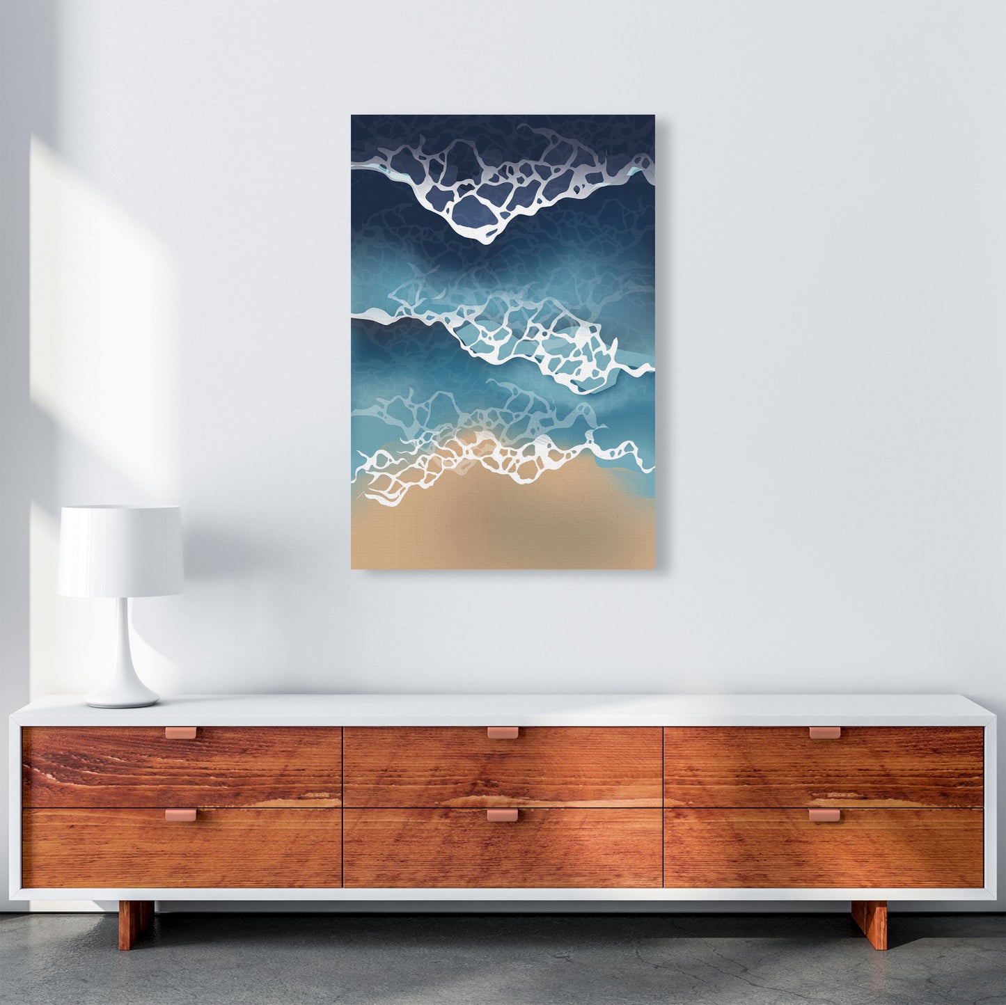 Ocean Waves Art Print by Jason Stanley A1 Canvas