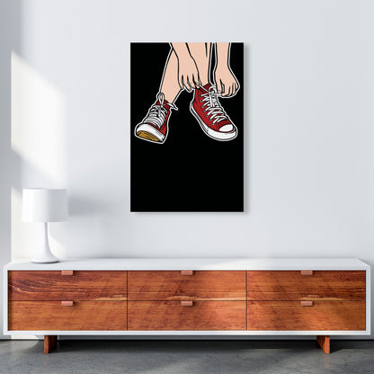 Tie Your Shoe Laces Art Print by Jason Stanley A1 Canvas