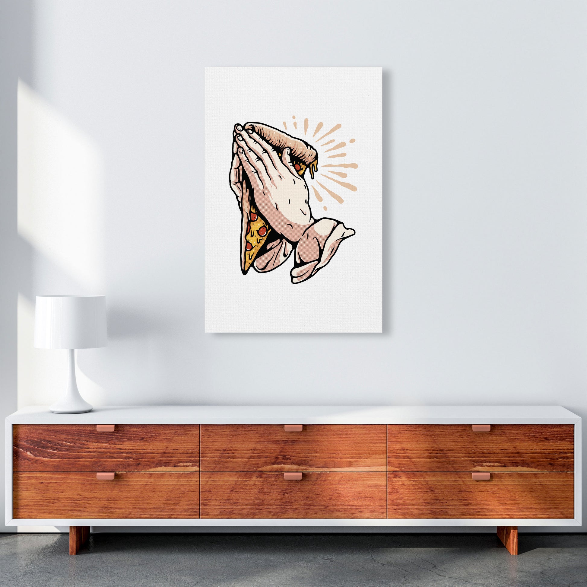 Pizza Is Life Art Print by Jason Stanley A1 Canvas