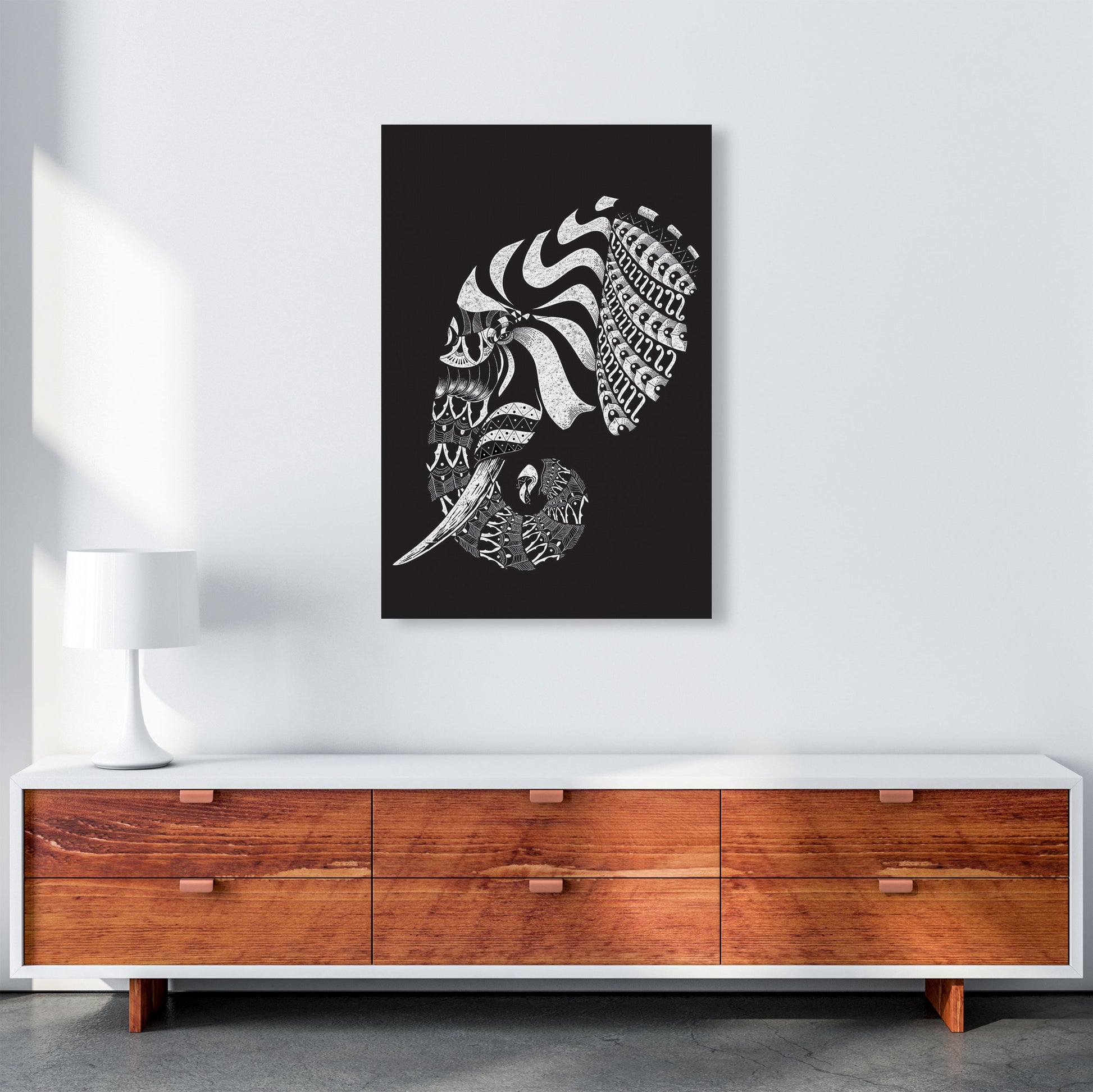 Ornate Elephant II Art Print by Jason Stanley A1 Canvas