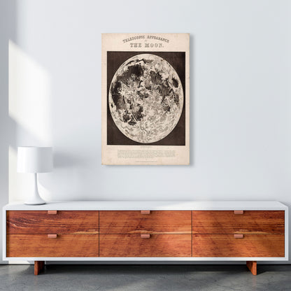 Telescopic Appearance Of The Moon Art Print by Jason Stanley A1 Canvas