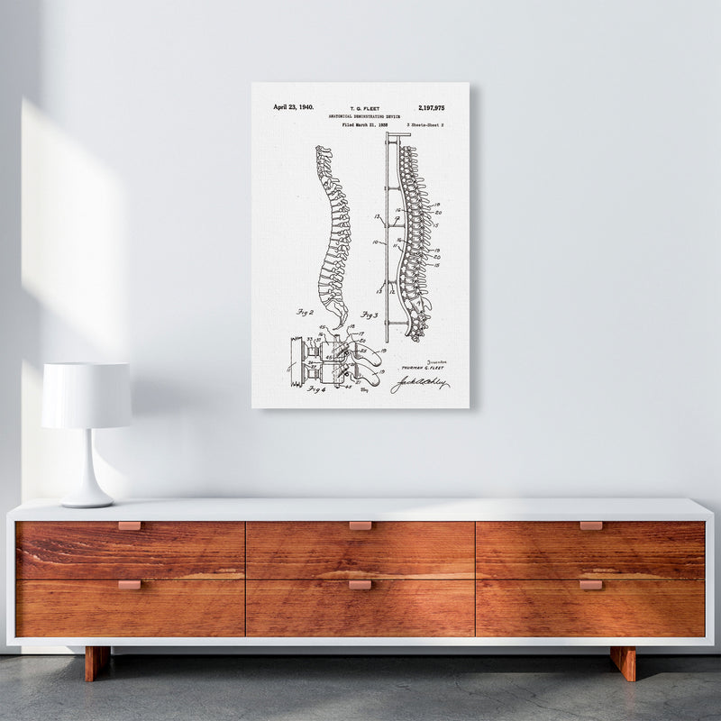 Anatomical Spine Display Patent Art Print by Jason Stanley A1 Canvas