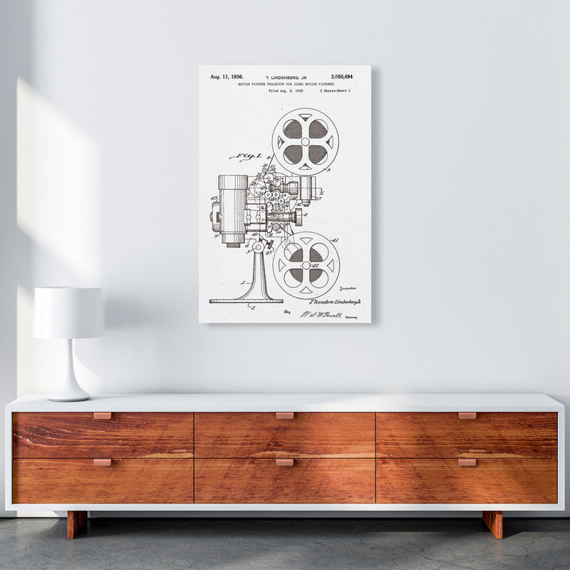 Motion Picture Projector Patent Art Print by Jason Stanley A1 Canvas