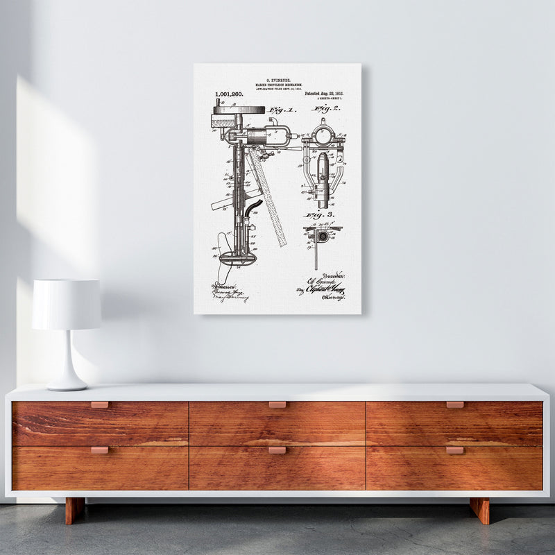 Outboard Boat Propeller Patent Art Print by Jason Stanley A1 Canvas