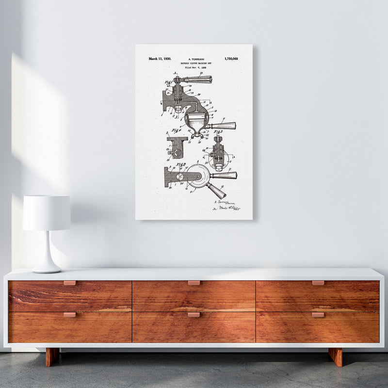 Espresso Coffee Machine Patent Art Print by Jason Stanley A1 Canvas