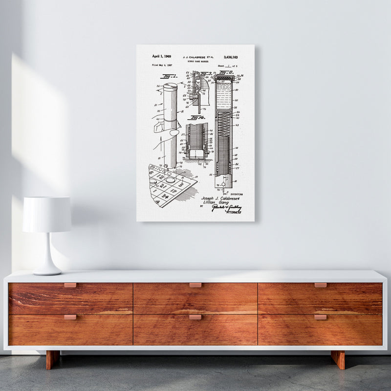 Bingo Game Marker Patent Art Print by Jason Stanley A1 Canvas