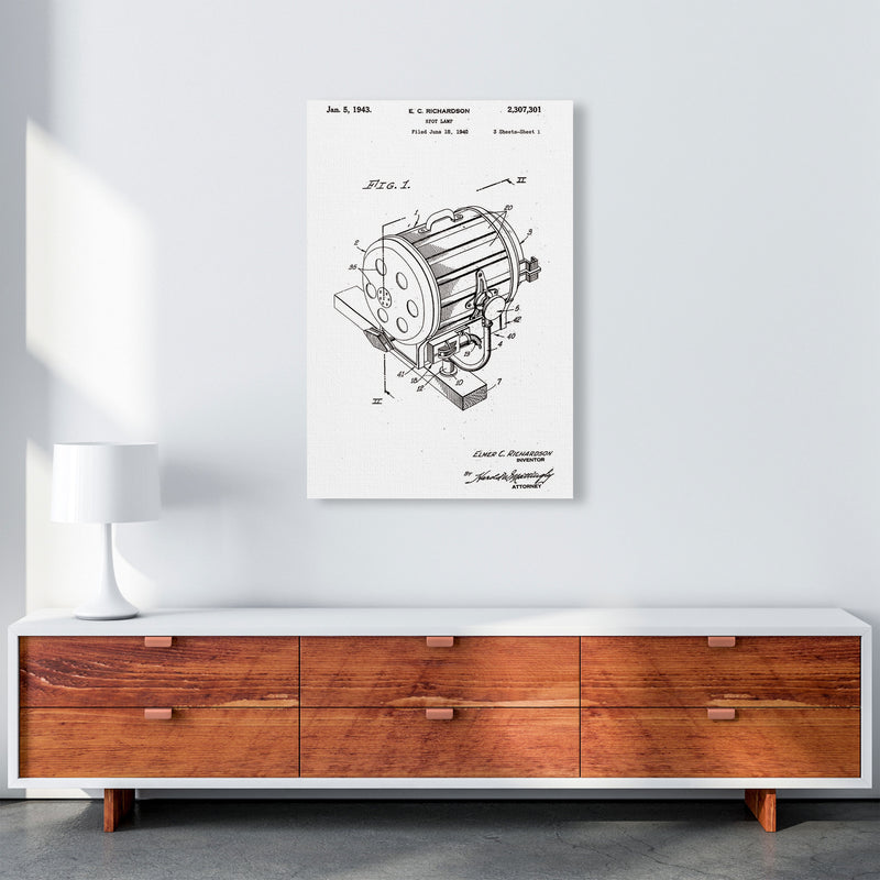 Cinema Spot Light Patent Art Print by Jason Stanley A1 Canvas