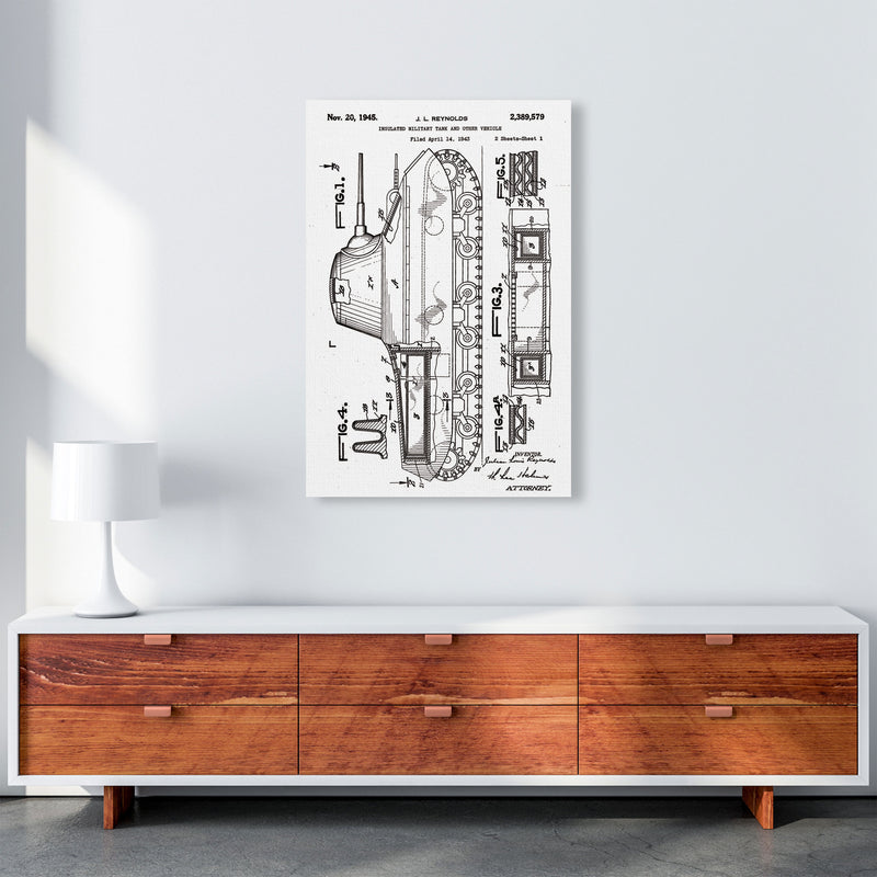 Military Tank 2 Patent Art Print by Jason Stanley A1 Canvas