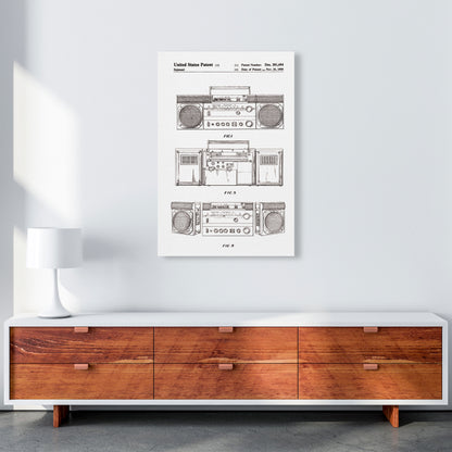 Ghetto Blaster Patent Art Print by Jason Stanley A1 Canvas