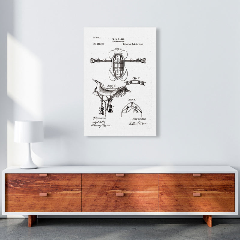 Riding Saddle Patent Art Print by Jason Stanley A1 Canvas
