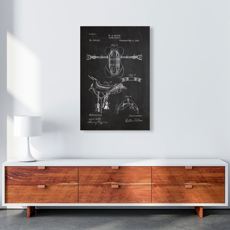 Riding Saddlepatent Art Print by Jason Stanley A1 Canvas