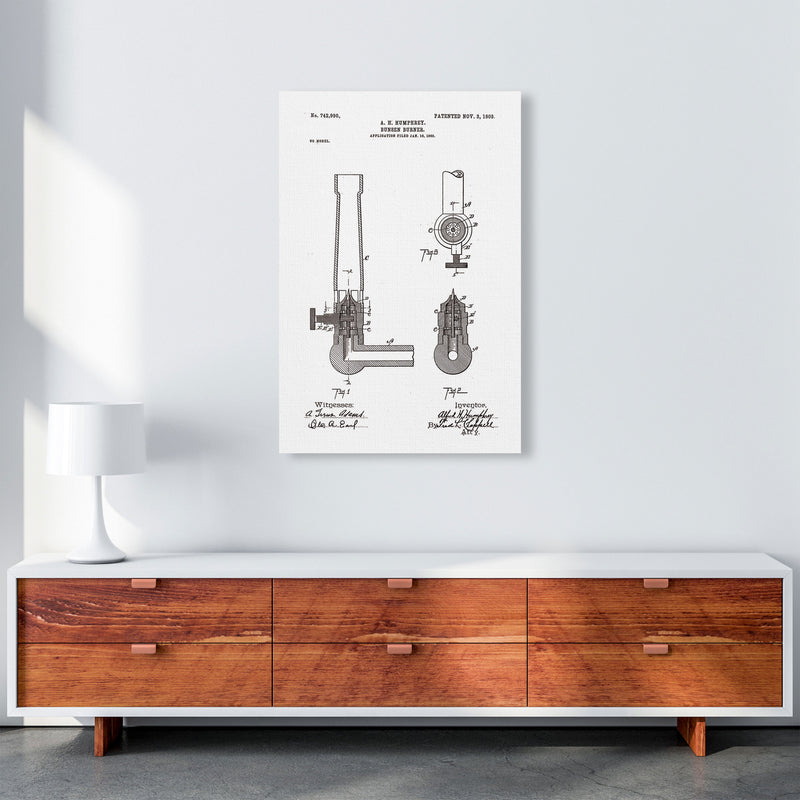 Bunsen Burner Patent Art Print by Jason Stanley A1 Canvas