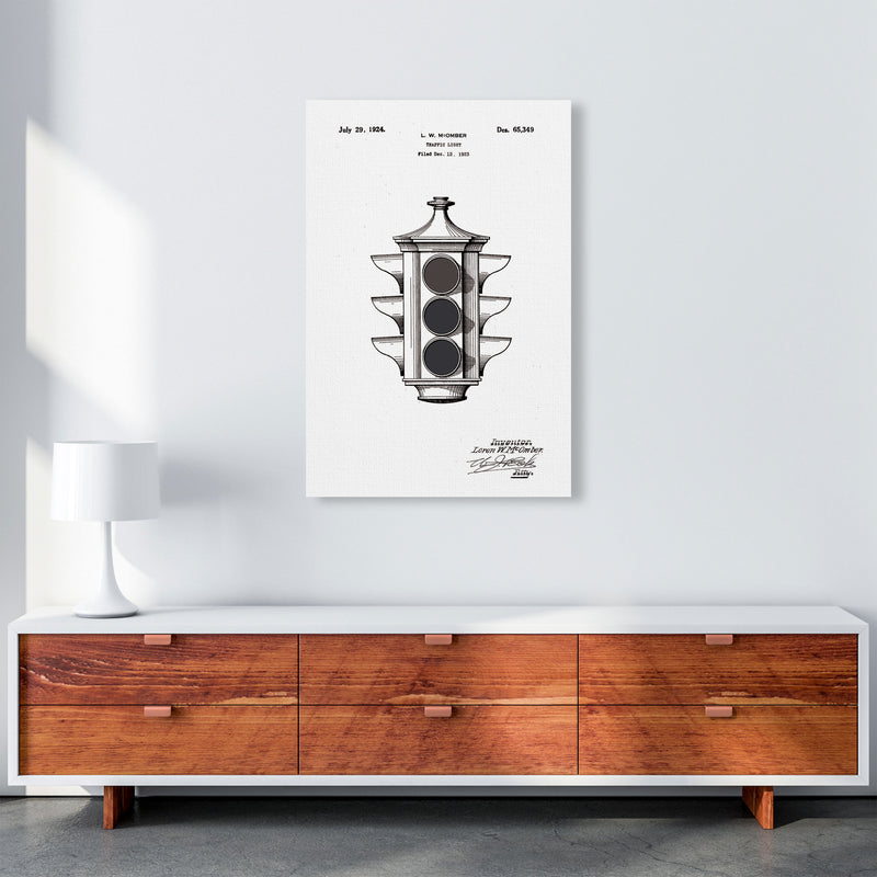 Traffic Light Patent Art Print by Jason Stanley A1 Canvas