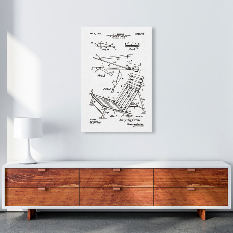 Beach Chair Patent Art Print by Jason Stanley A1 Canvas
